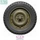 U.S. 1/4 ton Truck Combat Wheel Tires (Tamiya)