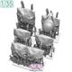WWII U.S. Army M1936 Field Bag 4x Set