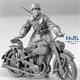 Motorcycle Trooper for WWII German R75 3D (1:35)