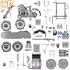 Zündapp KS750 motorcycle & Sidecar+Anhänger (1:16)