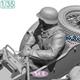 Officer f.WWII German KS750 w/side car (3D Print.)