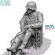 Officer f.WWII German KS750 w/side car (3D Print.)