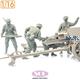 WWII German Field Artillery Crew (3D Printed)
