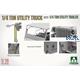 ¼-ton utility truck w. ¼-t. utility trailer (1:16)