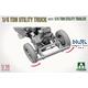 ¼-ton utility truck w. ¼-t. utility trailer (1:16)