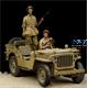 British Jeep Driver & Tommy Western Desert WWII