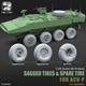 Sagged tires + spare tire for ACV-P 3D-Print
