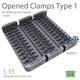 Opened Clamps for German WWII Panzer Type 1   1/35