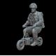 British paratrooper riding a Welbike