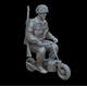 British paratrooper riding a Welbike