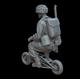 British paratrooper riding a Welbike